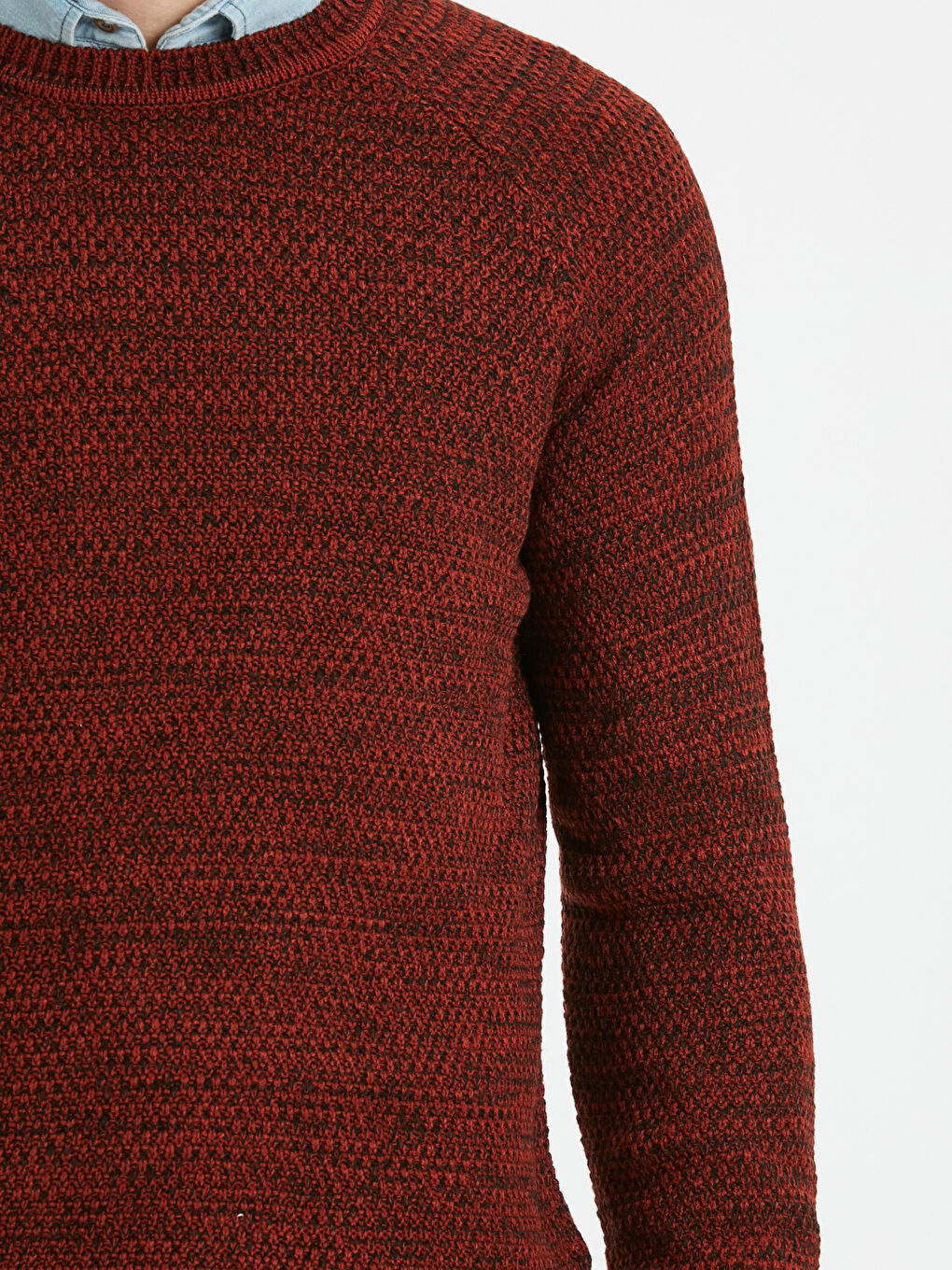 Светр з круглим вирізом горловини з трикотажу-3