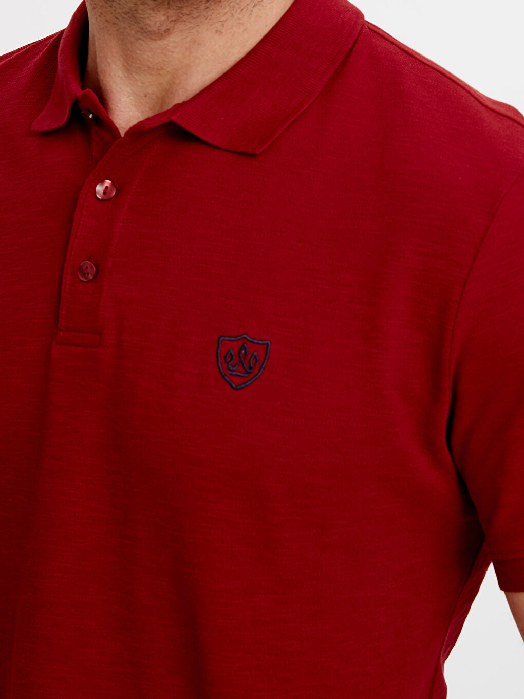 Mann BURGUND T-Shirt-3