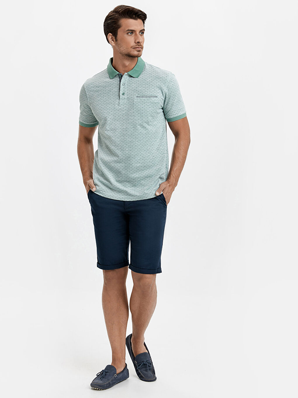 تي شيرت اخضر رجال-2