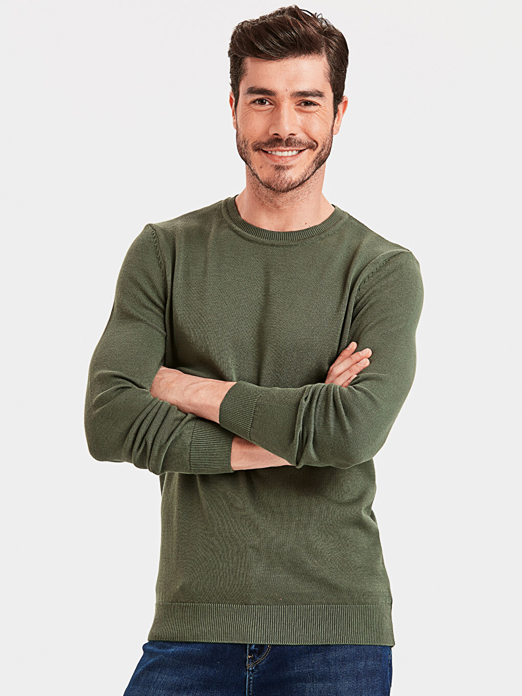 Zeytin Yeşili Kazak