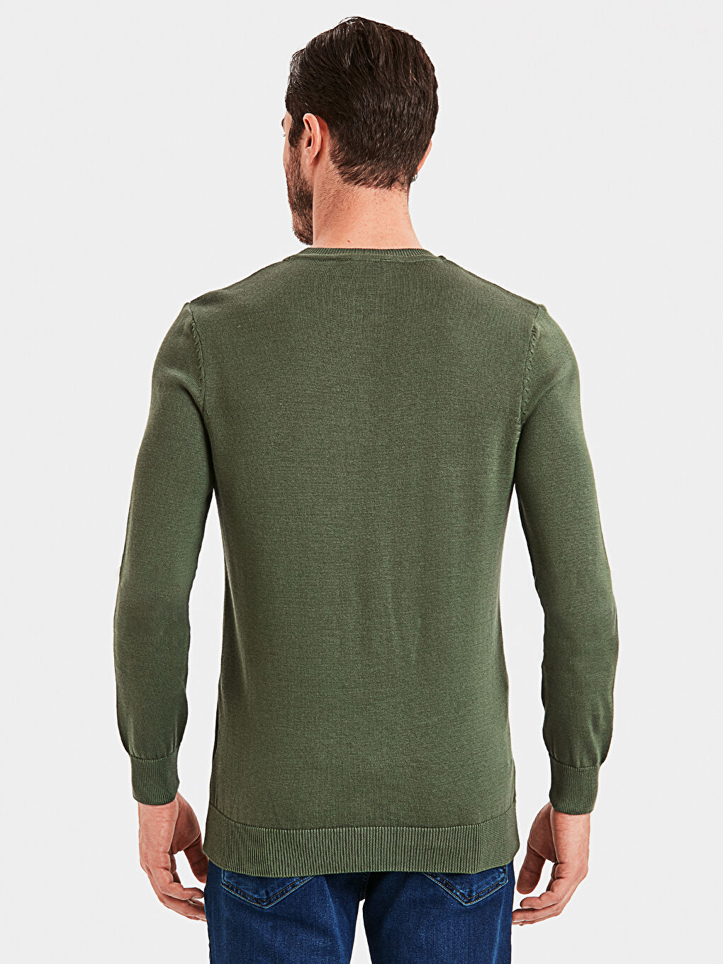 Zeytin Yeşili Kazak-1