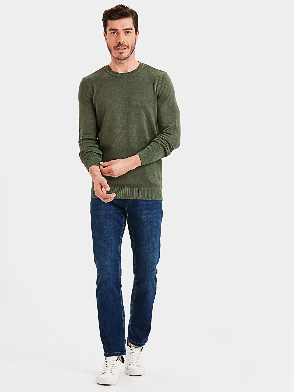 Zeytin Yeşili Kazak-2