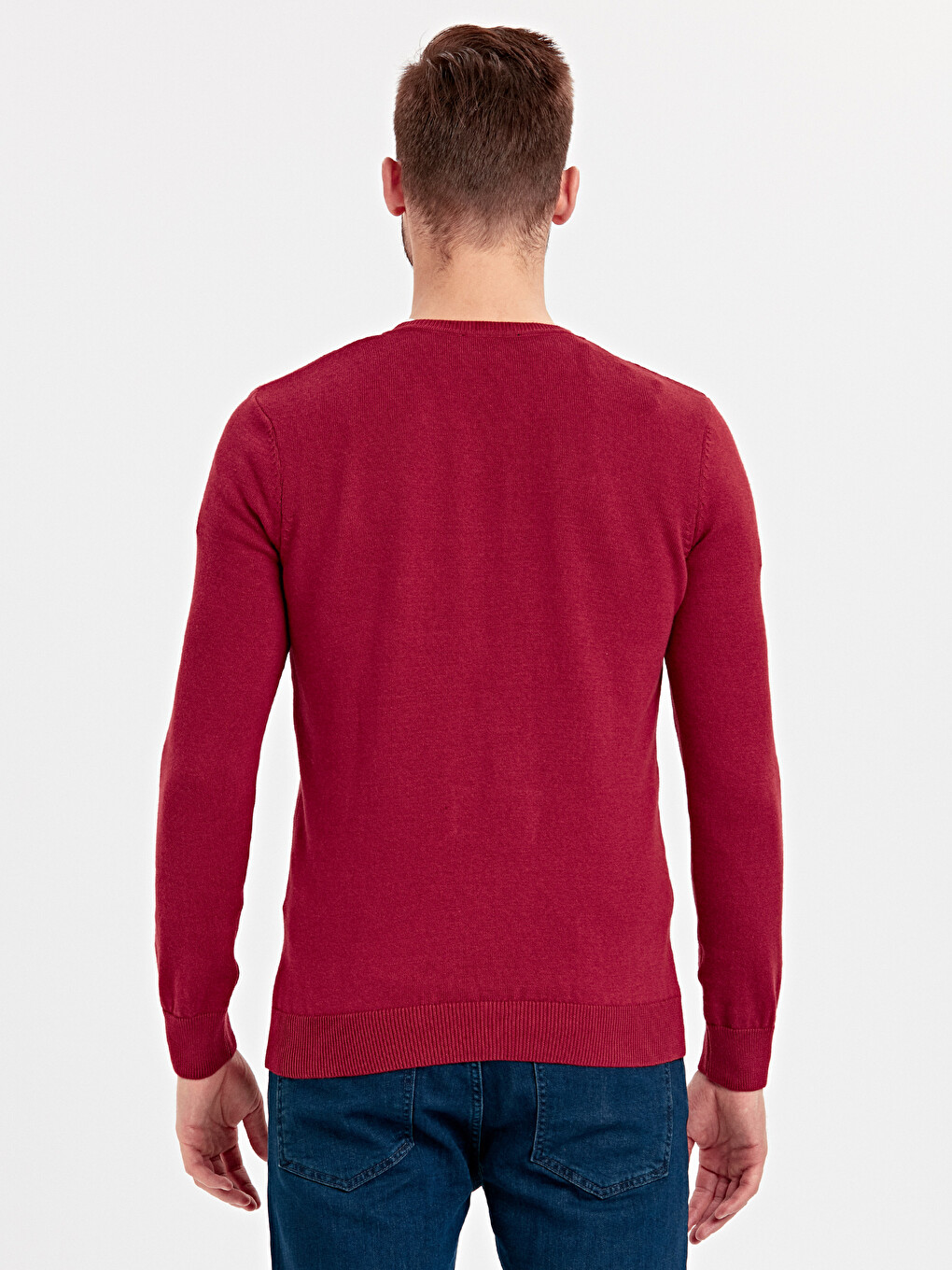 V Neck Men's Knitwear Sweater-1