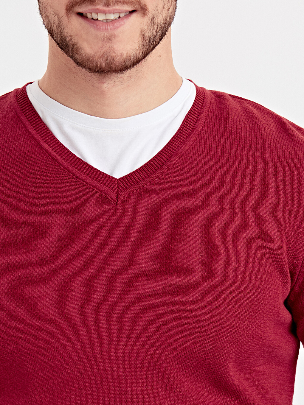 V Neck Men's Knitwear Sweater-3