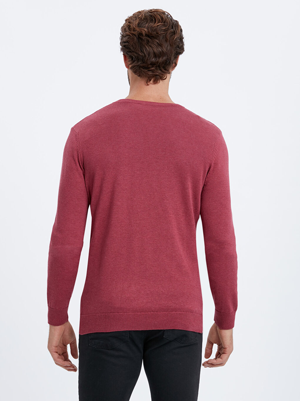 LCWAIKIKI Basic Mann ROSA Pullover -8W1840Z8-LCF