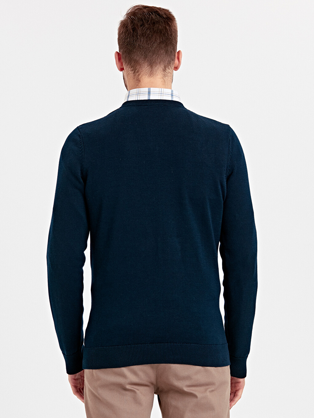 V Neck Men's Knitwear Sweater-1