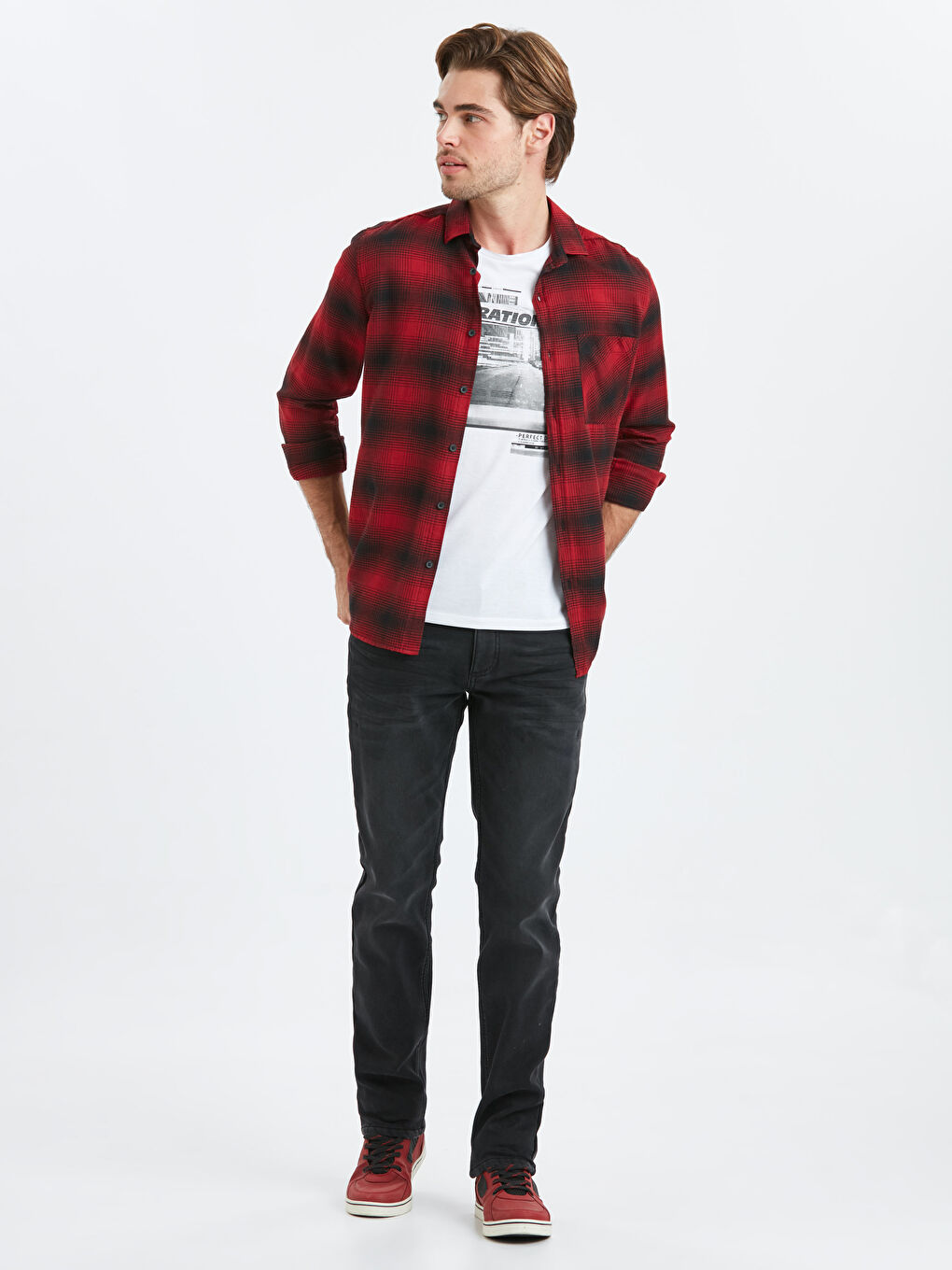 Ерлер қара Джинсы шалбар