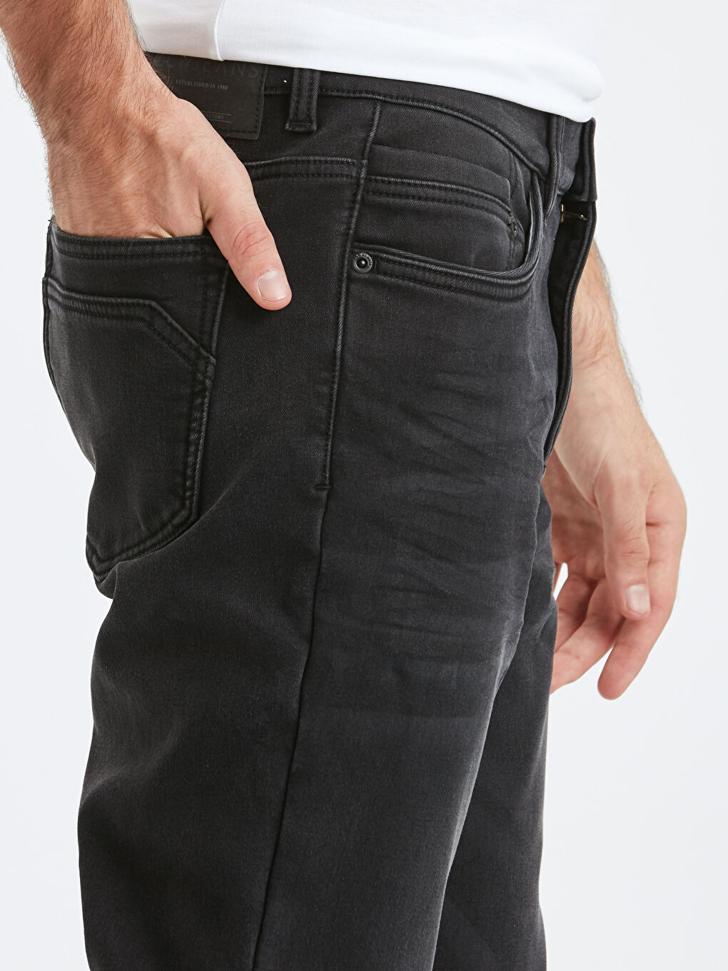 Ерлер қара Джинсы шалбар-4