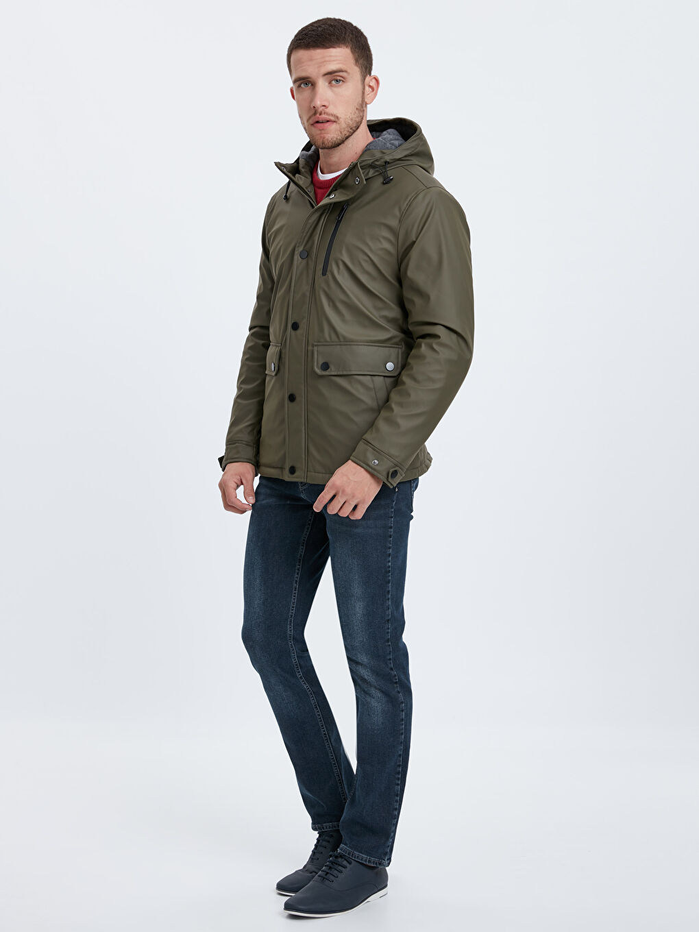 Man KHAKI Coat-3