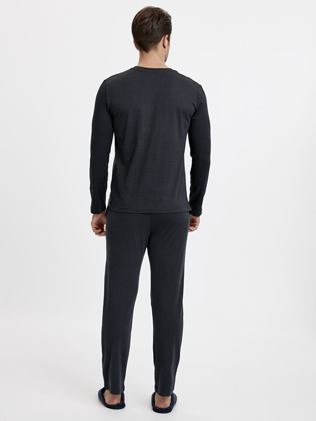 Mann DUNKELBLAU Pyjama-Set-1