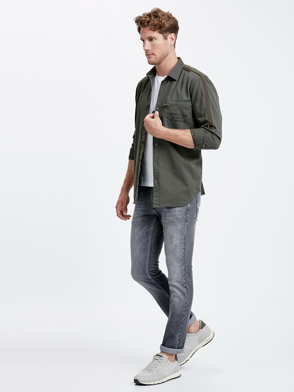 Gri Rodeo Jean Pantolon