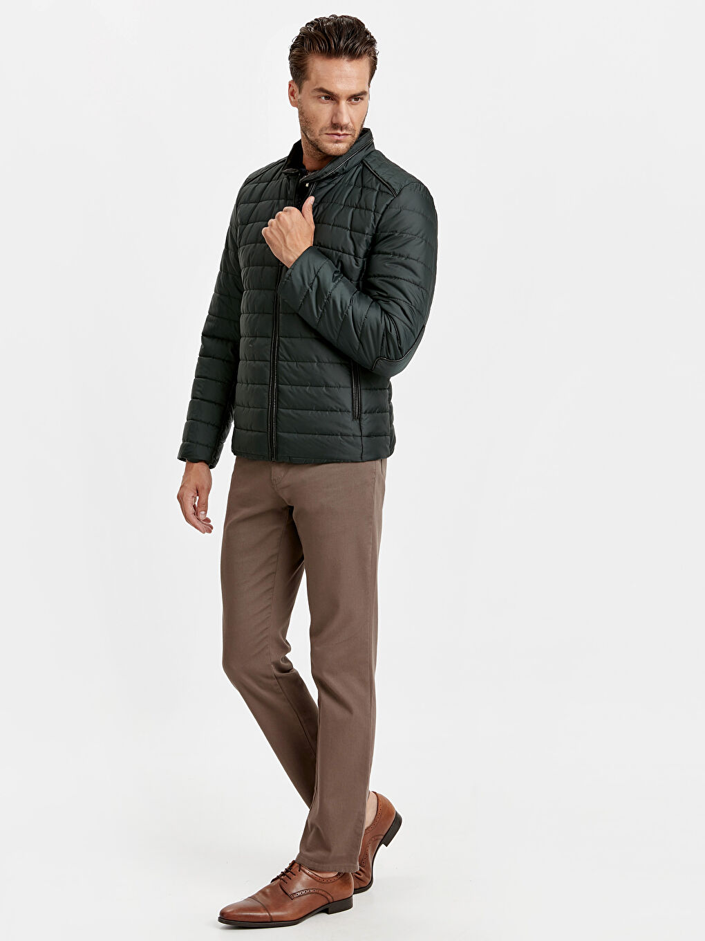 LCWAIKIKI Classic Man GREEN Puffer Coat -8W2500Z8-KRZ