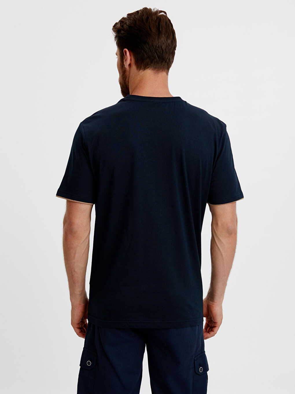 Man Navy T-Shirt-1