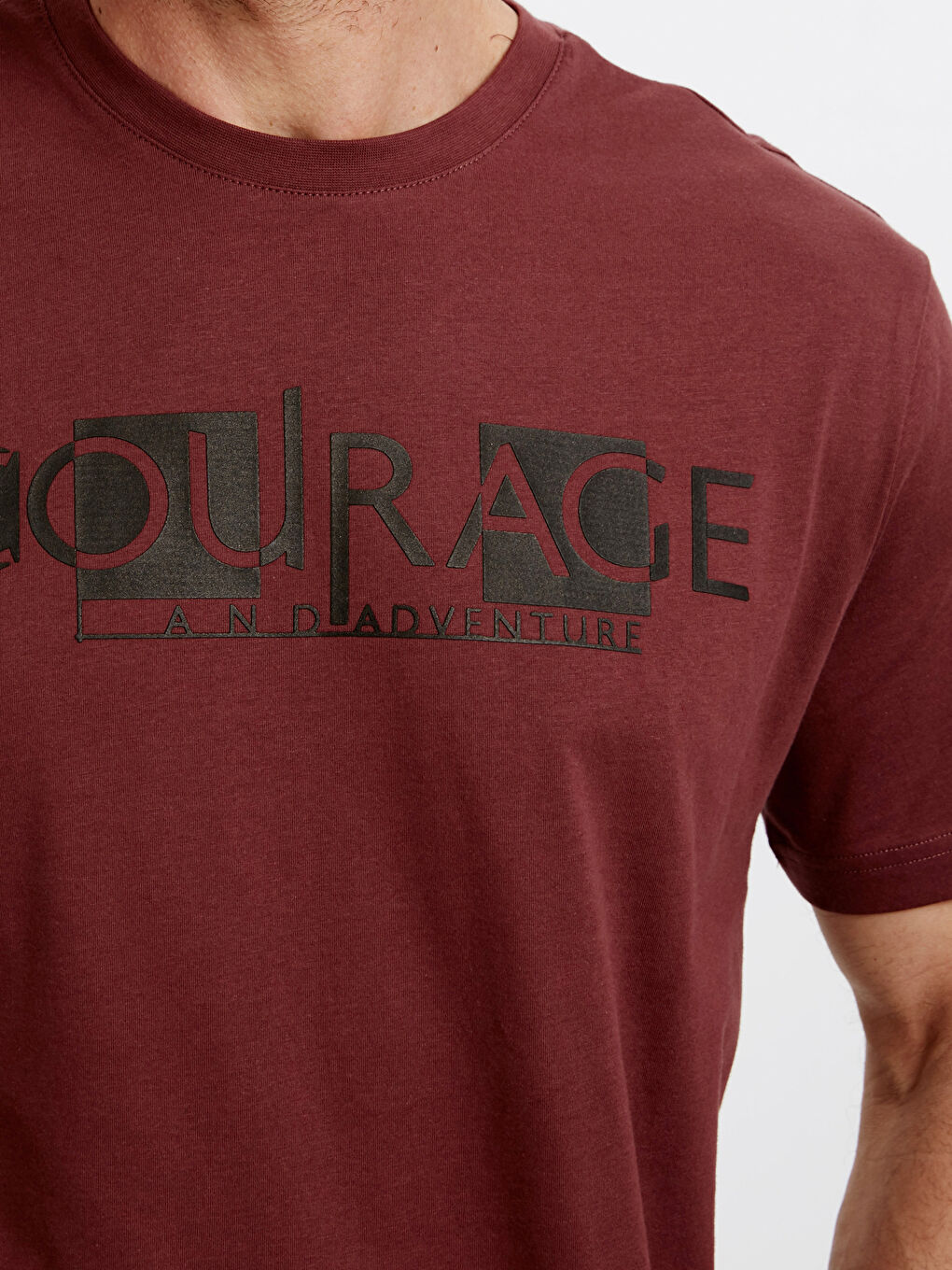 Pembe Marsala Tişört-3