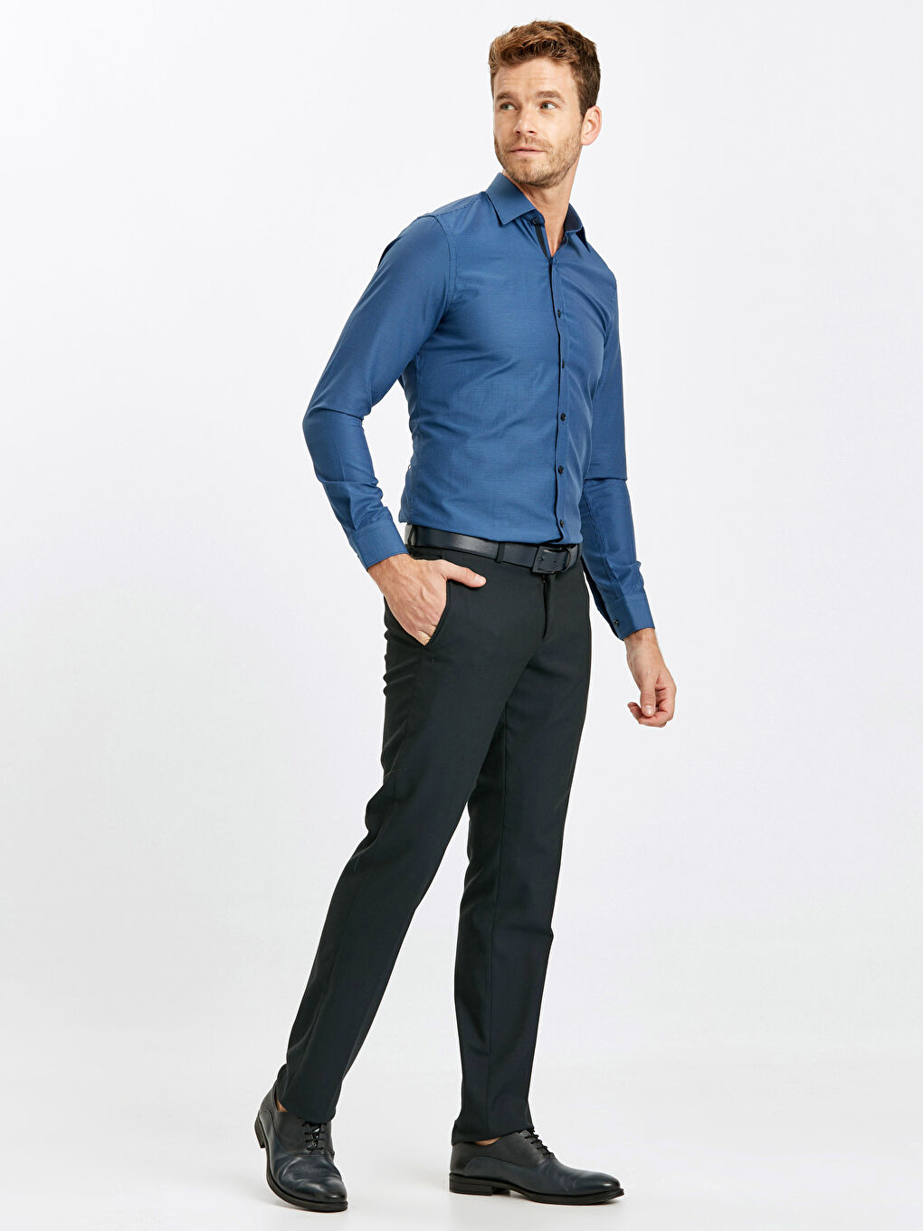 قميص أزرق فاتح رجال-3