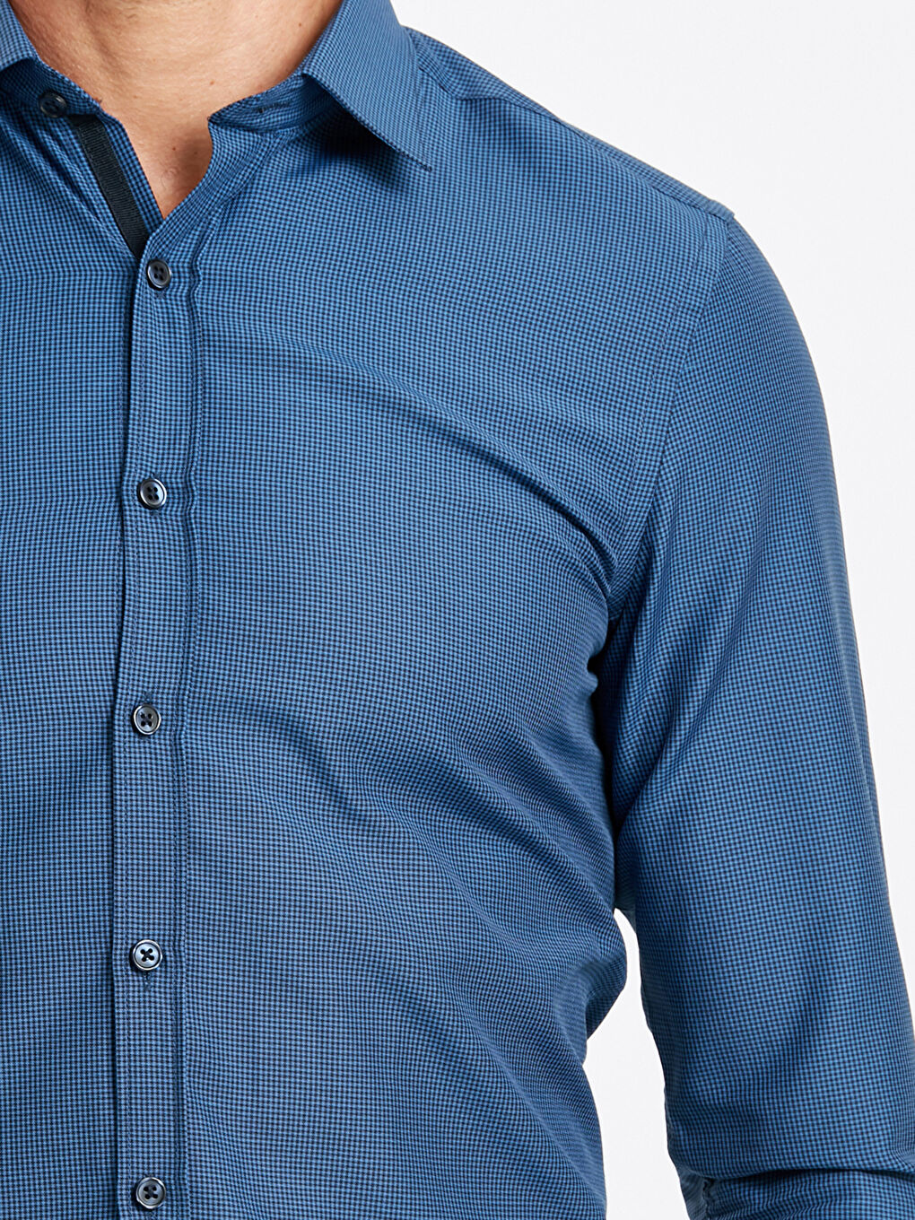 قميص أزرق فاتح رجال-4