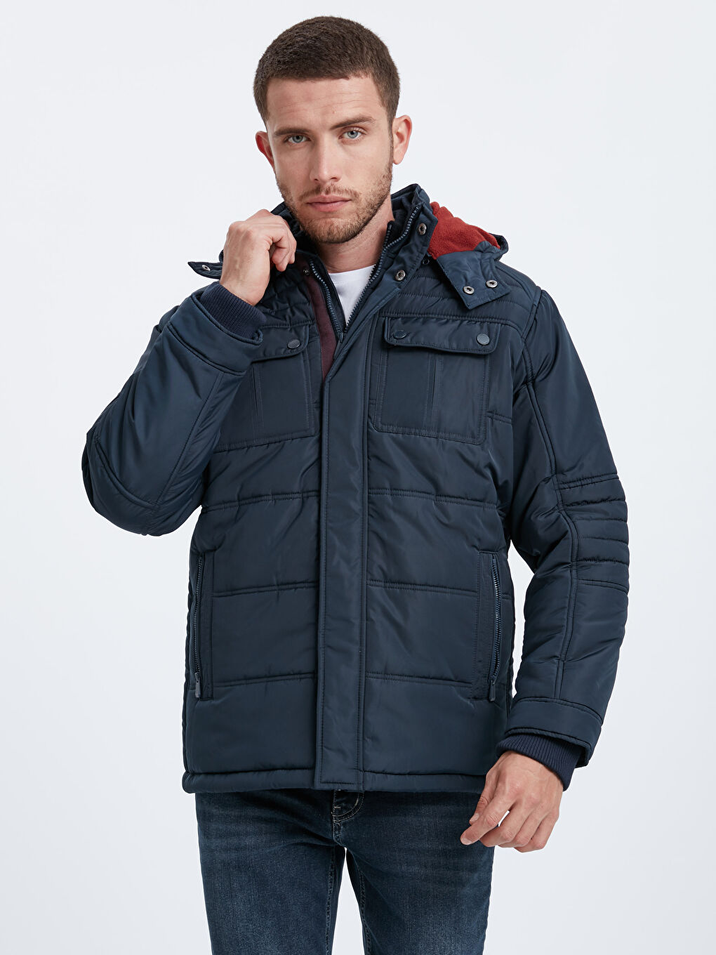 Lacivert Şişme Mont