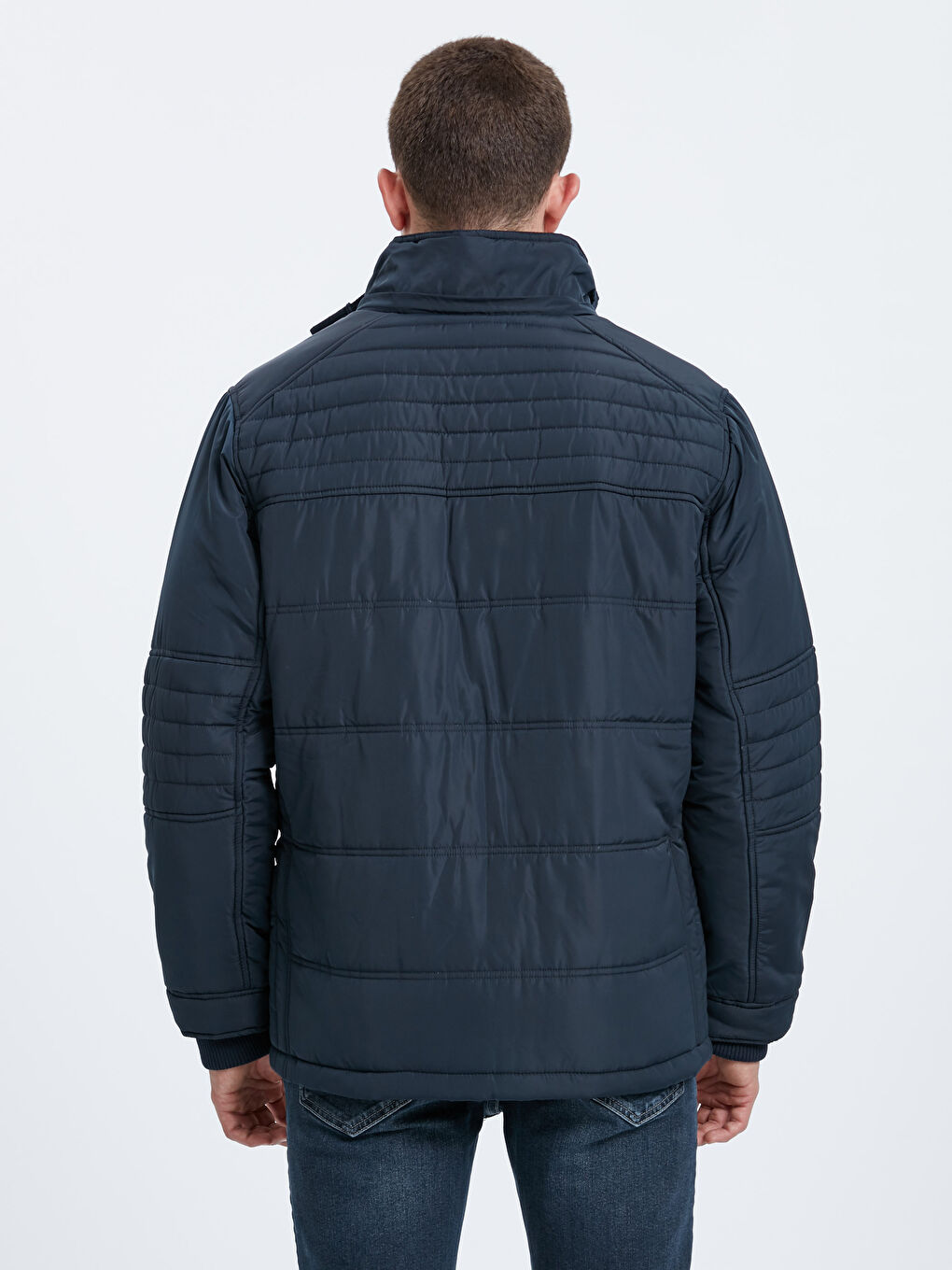 Lacivert Şişme Mont-2