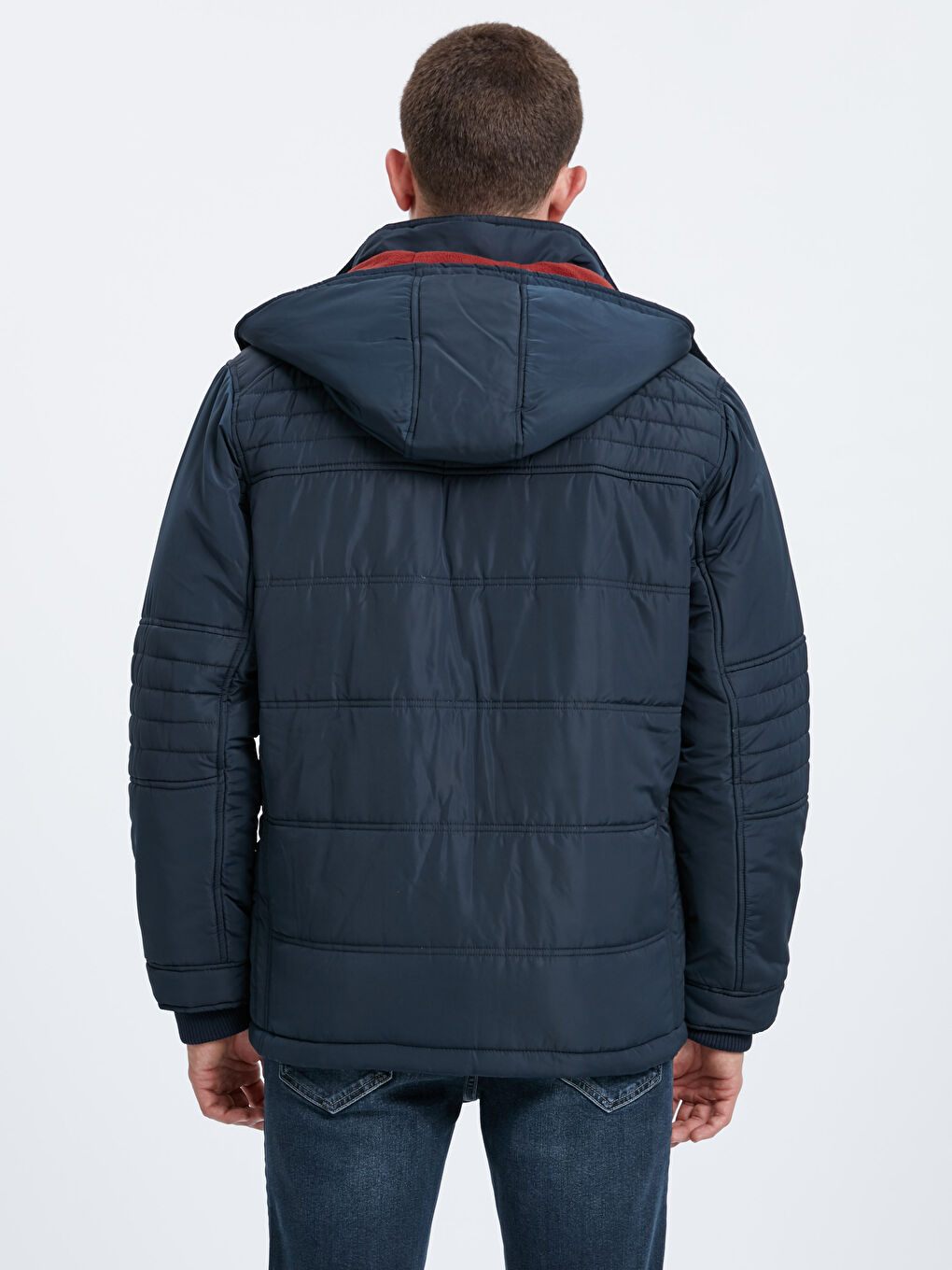 Lacivert Şişme Mont-3