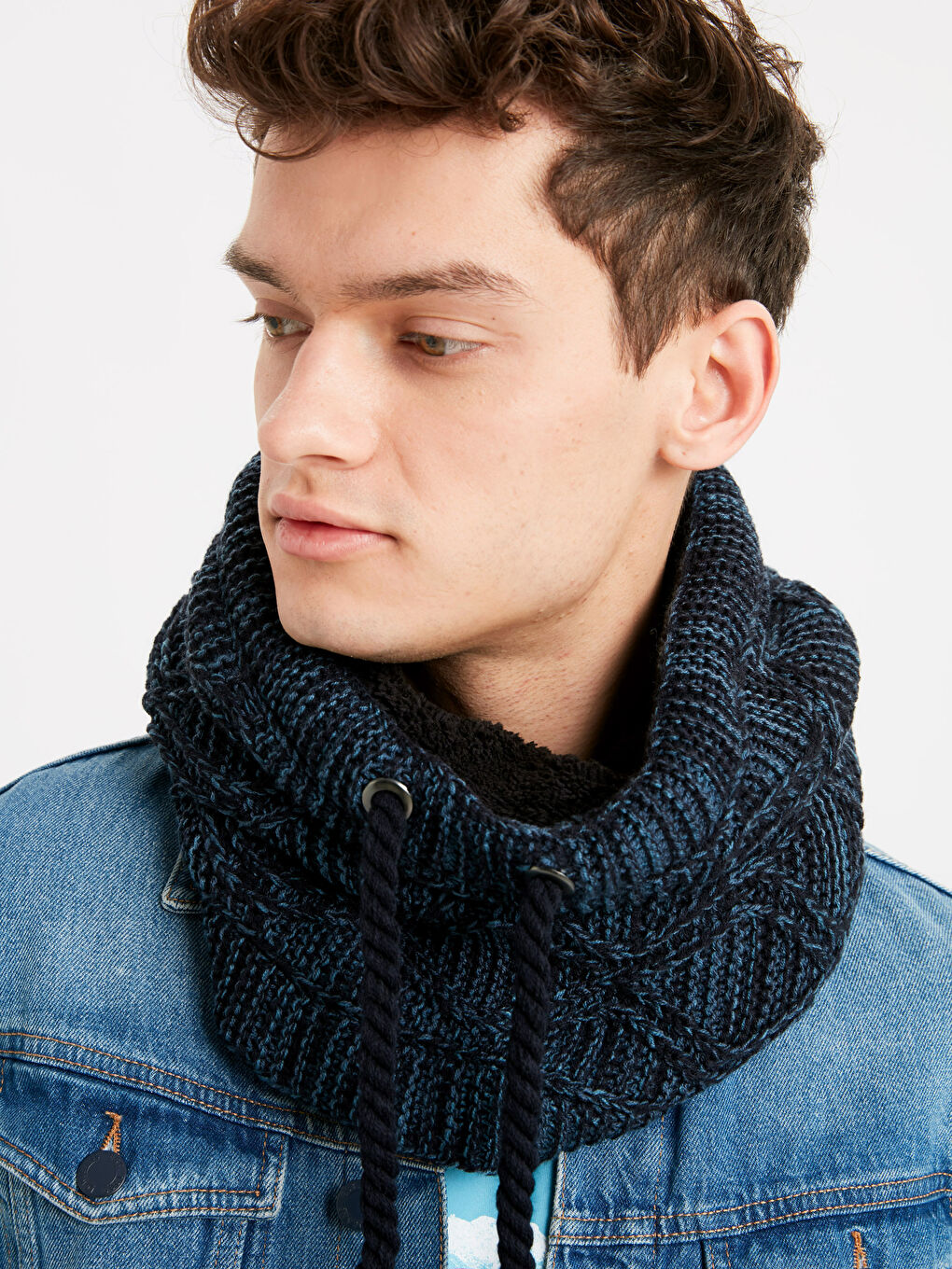 Lacivert Triko Boyunluk