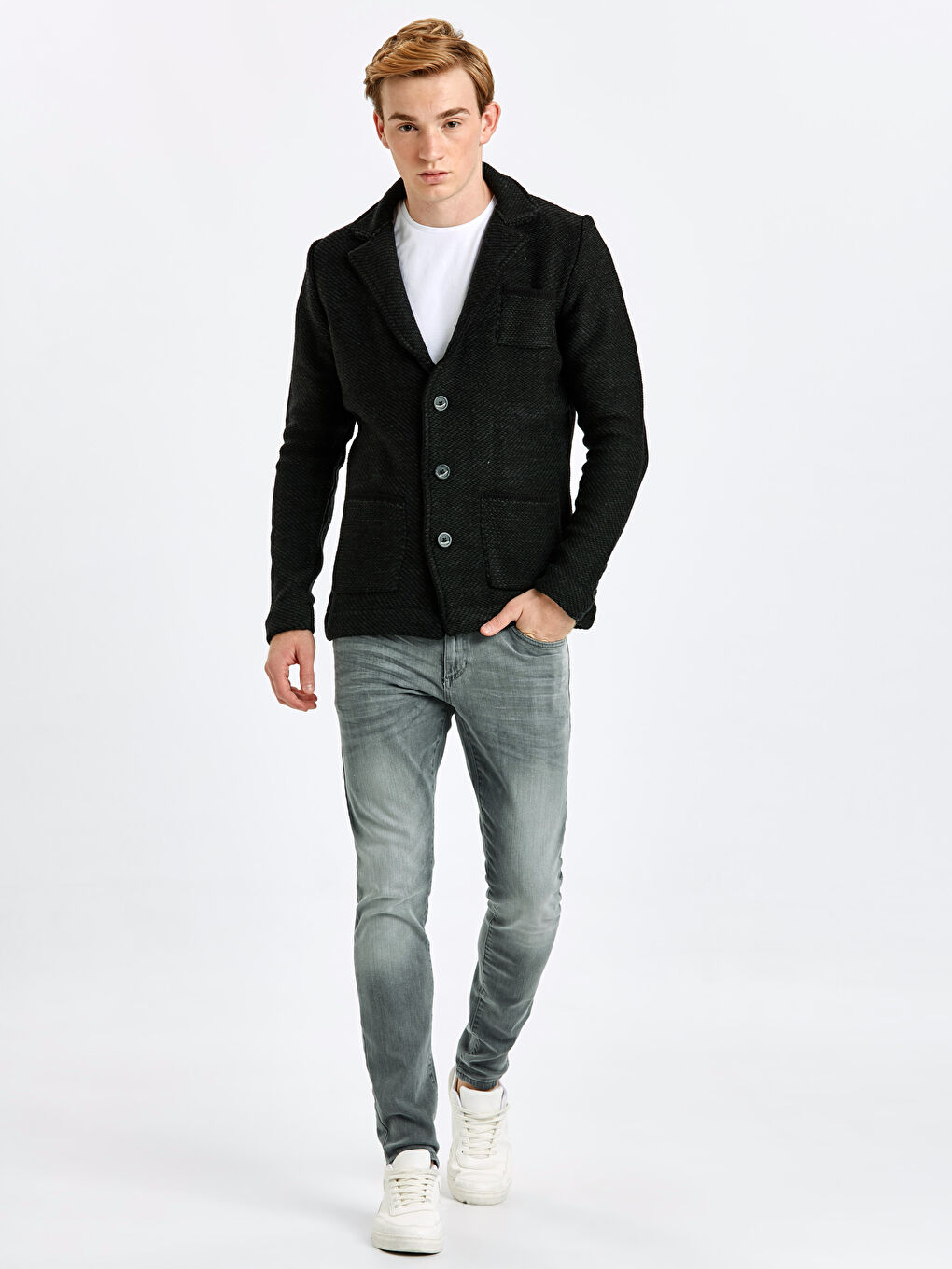 Man BLACK Cardigan-2