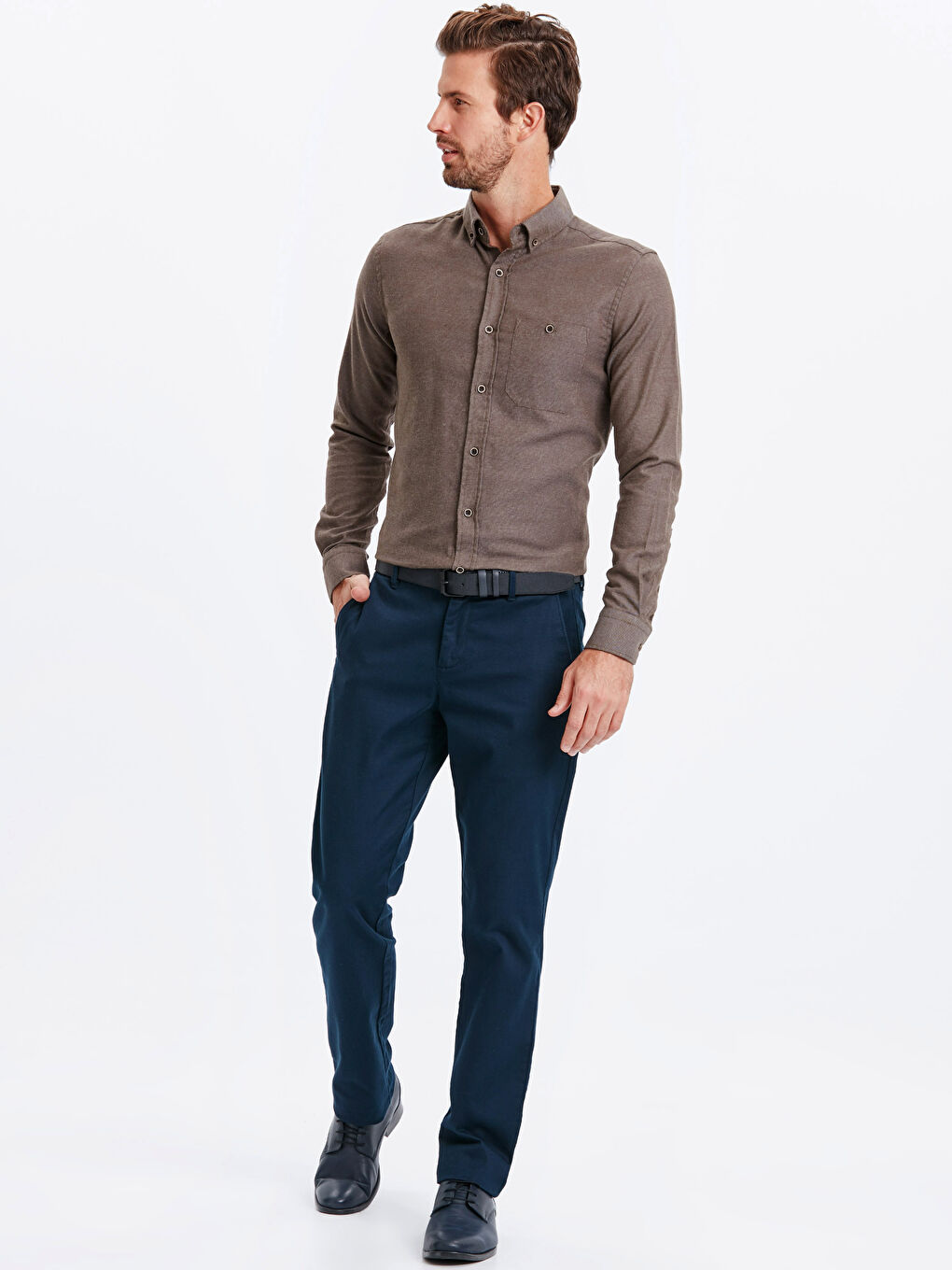 Chemise BEIGE Homme-2