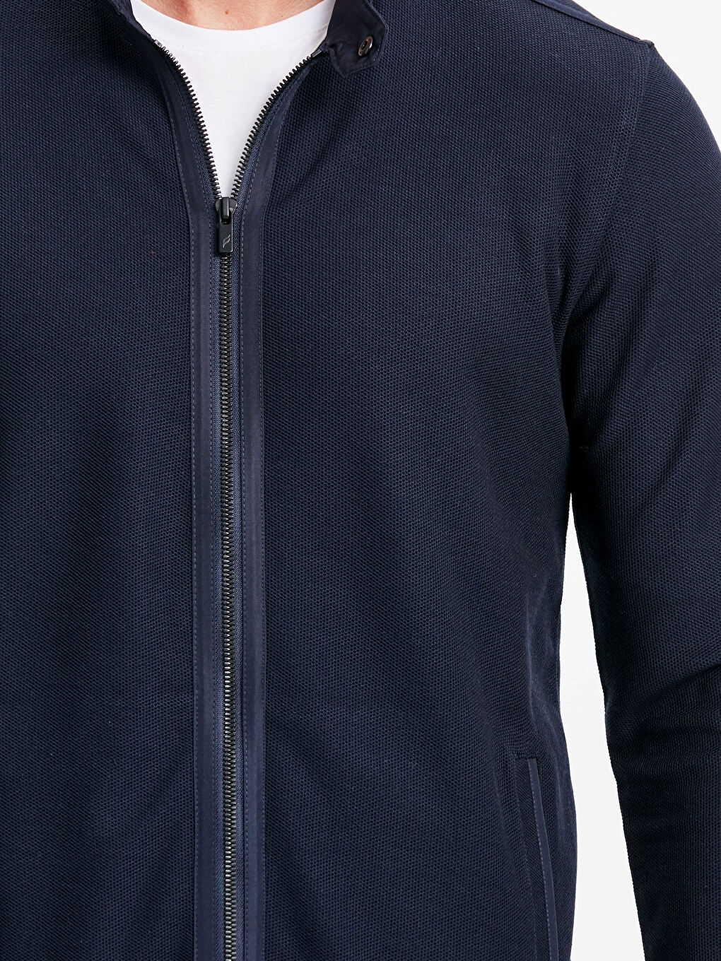 Lacivert Fermuarlı Sweatshirt-3