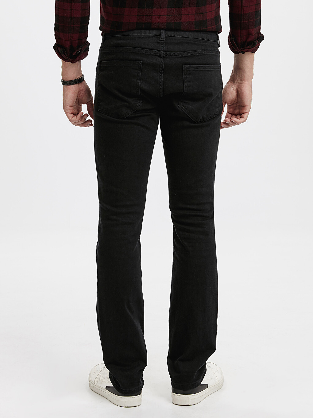 Mann Schwarz Jeans-2