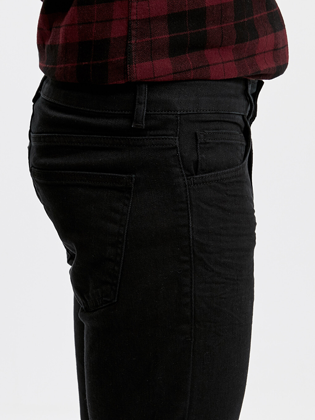 Mann Schwarz Jeans-3