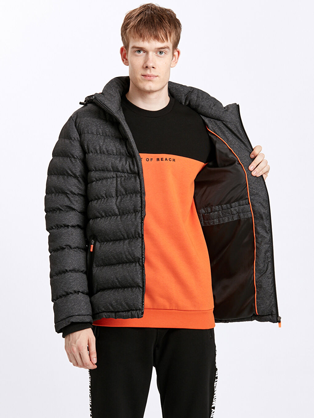 Man GREY Puffer Coat-1