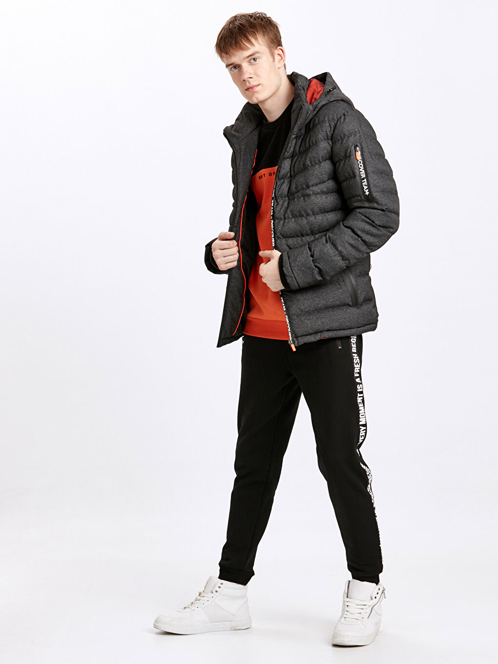 Man GREY Puffer Coat-4