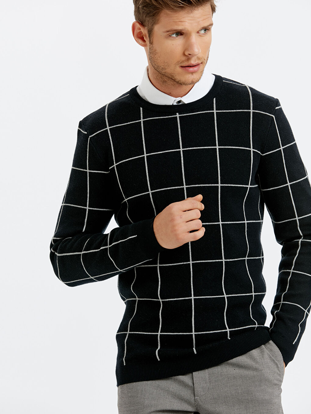 Mann DUNKELBLAU Pullover