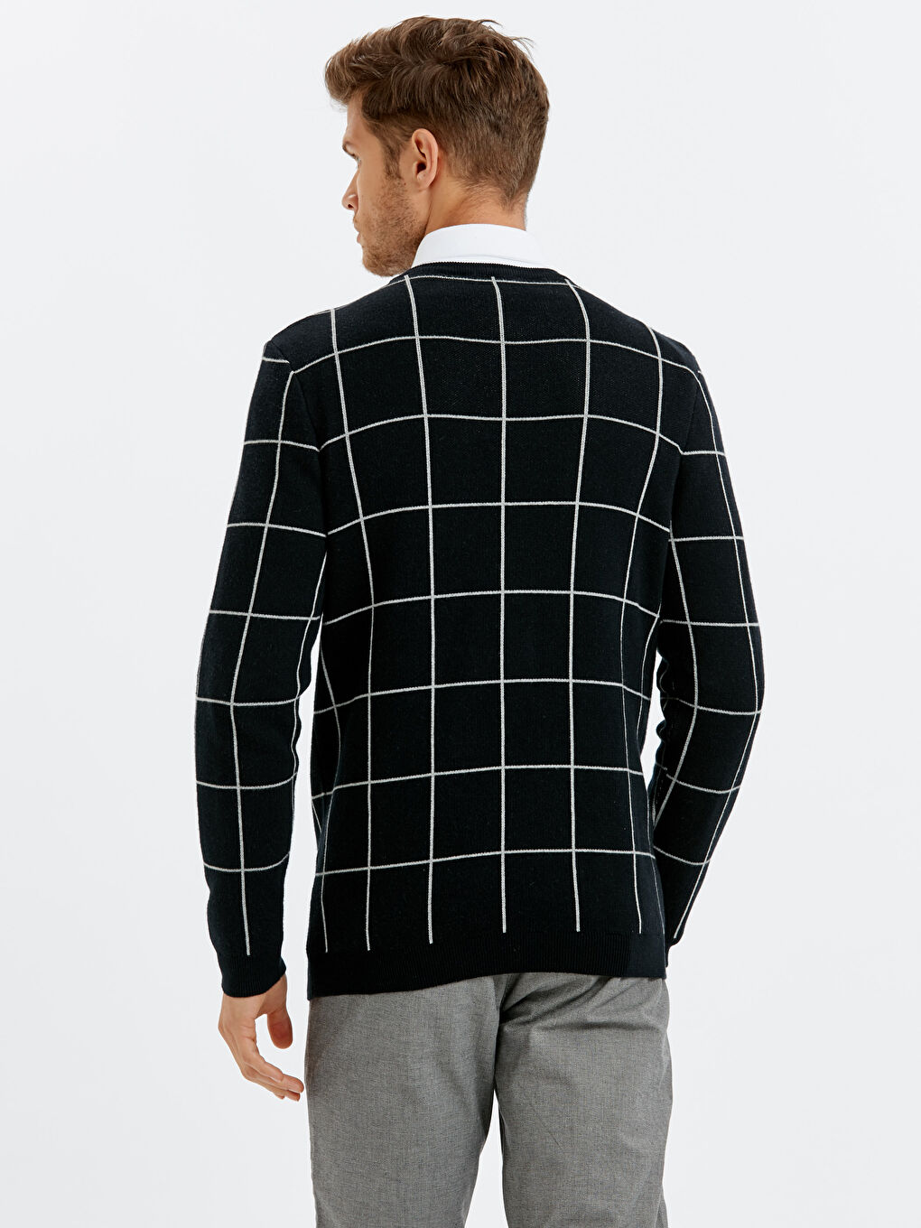 Mann DUNKELBLAU Pullover-1