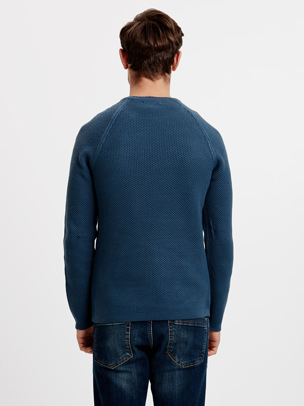 Pull-over en Tricot à Détails Fermeture Éclair Col Rond-1