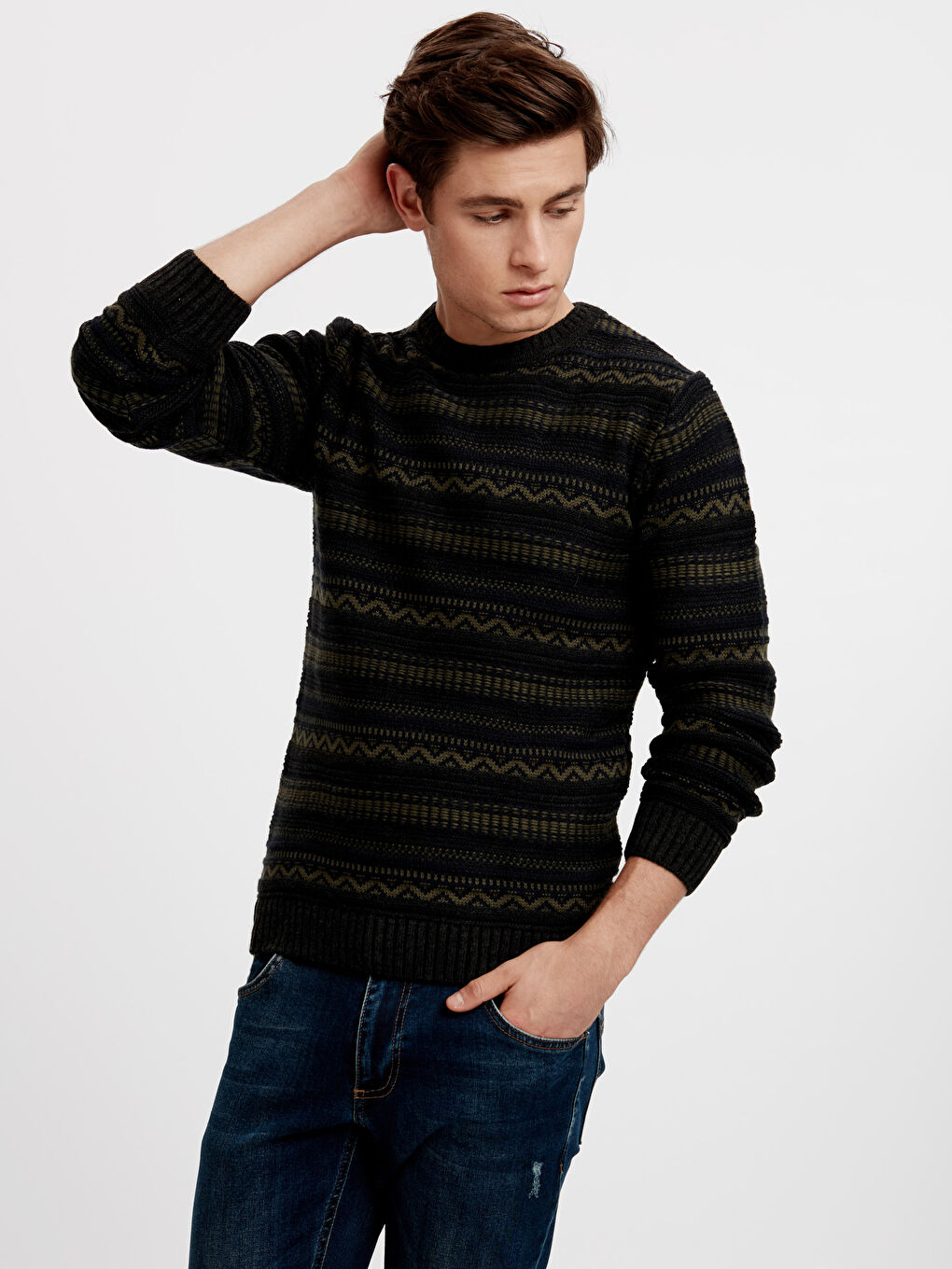XSIDE Mann GRÜN Pullover -8W4614Z8-J1Y