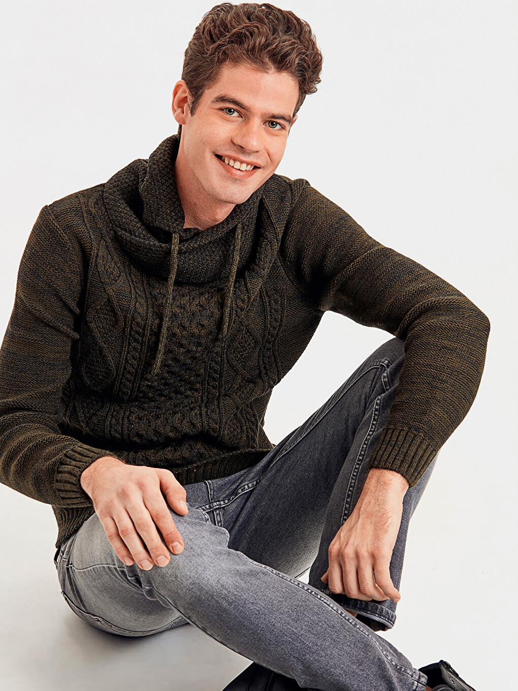 Man Khaki Sweater