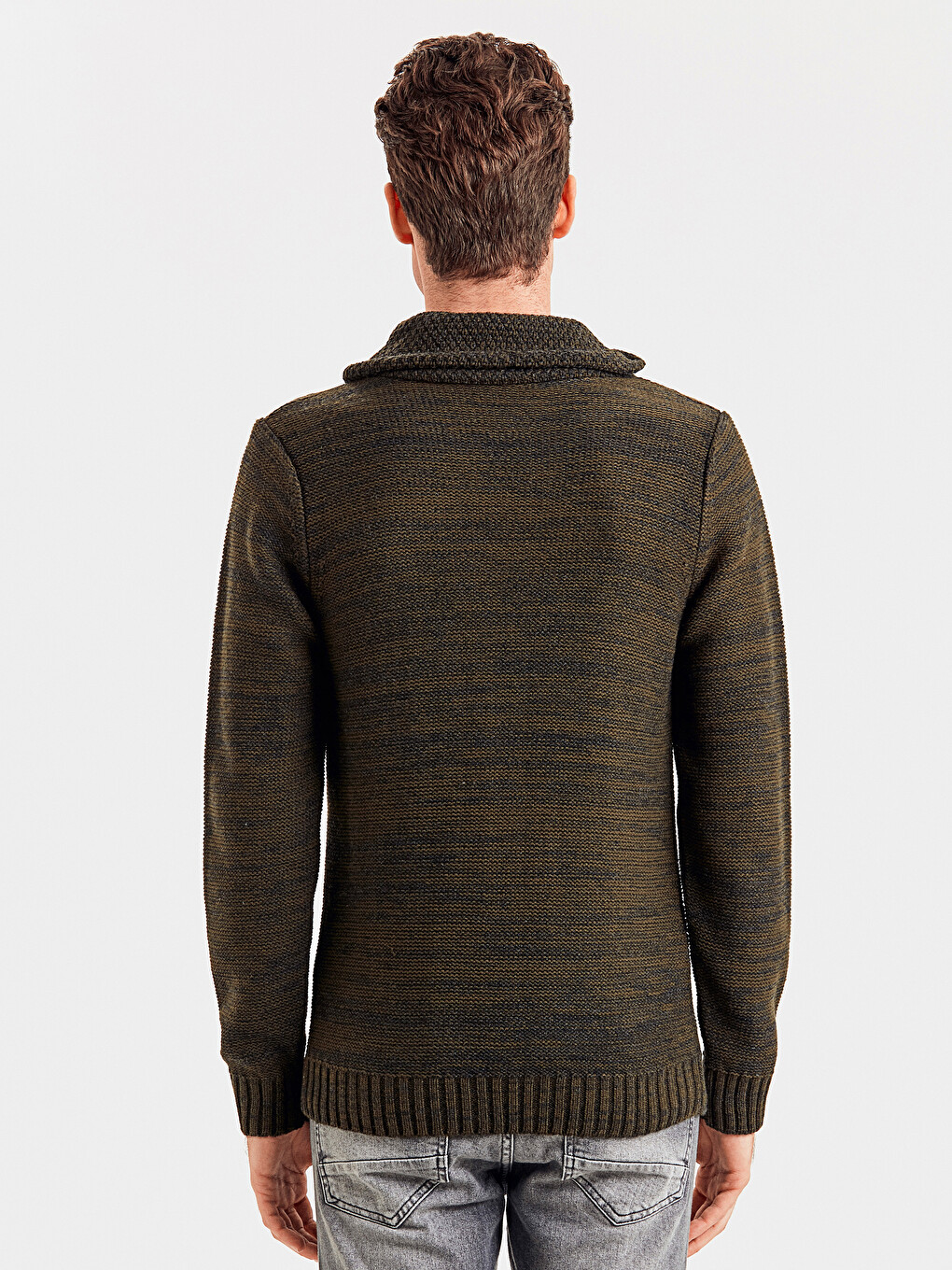 Man Khaki Sweater-1