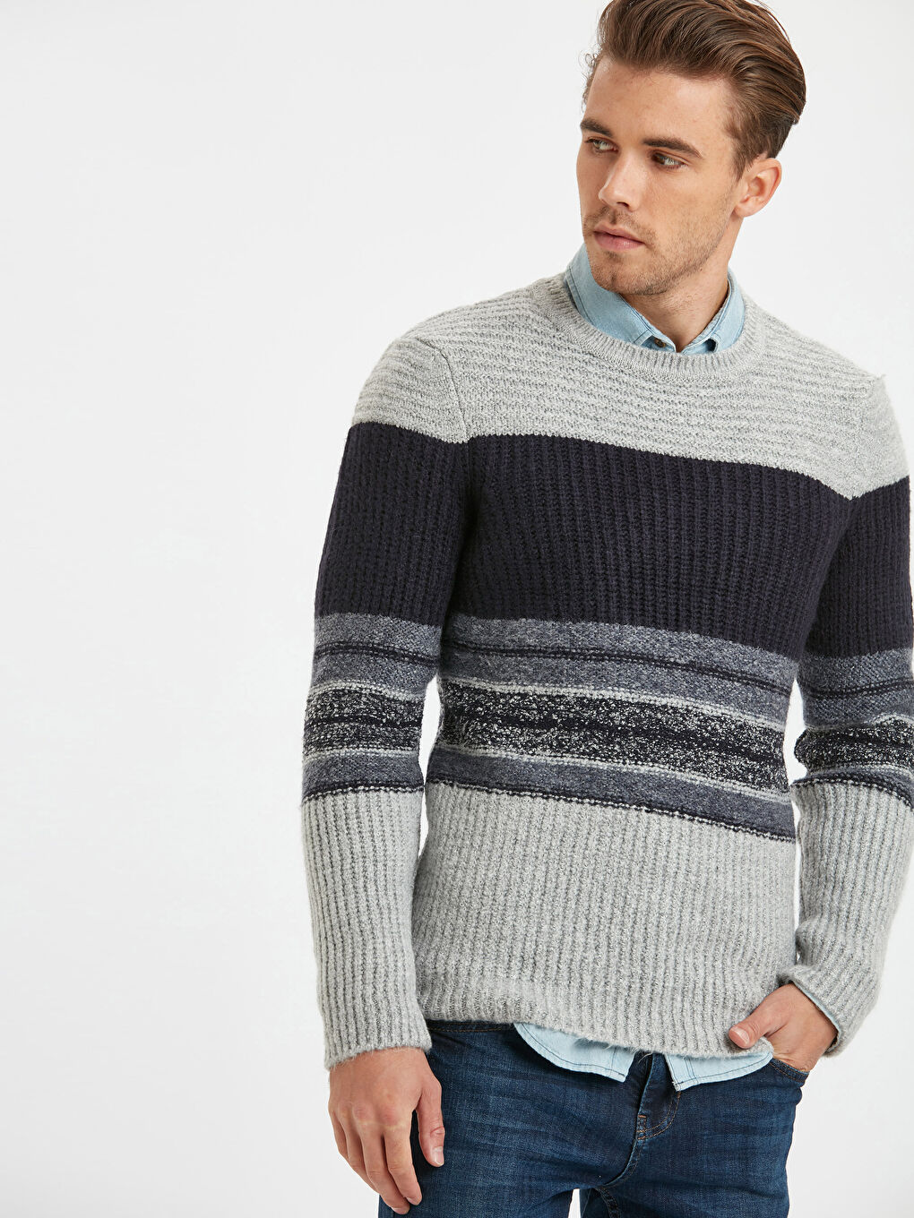XSIDE Man PINK Sweater -8W4714Z8-355