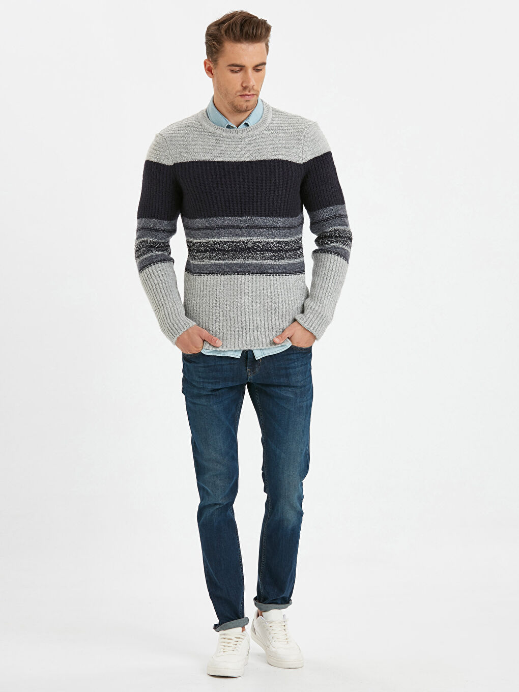 XSIDE Man PINK Sweater -8W4714Z8-355