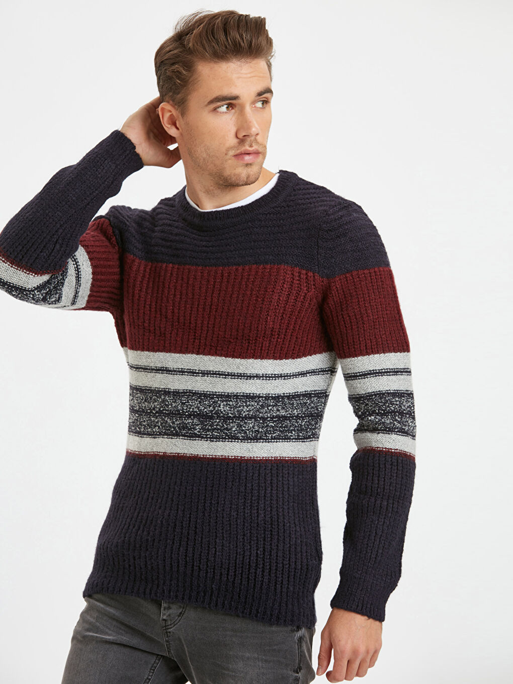 Man BORDEAUX Sweater