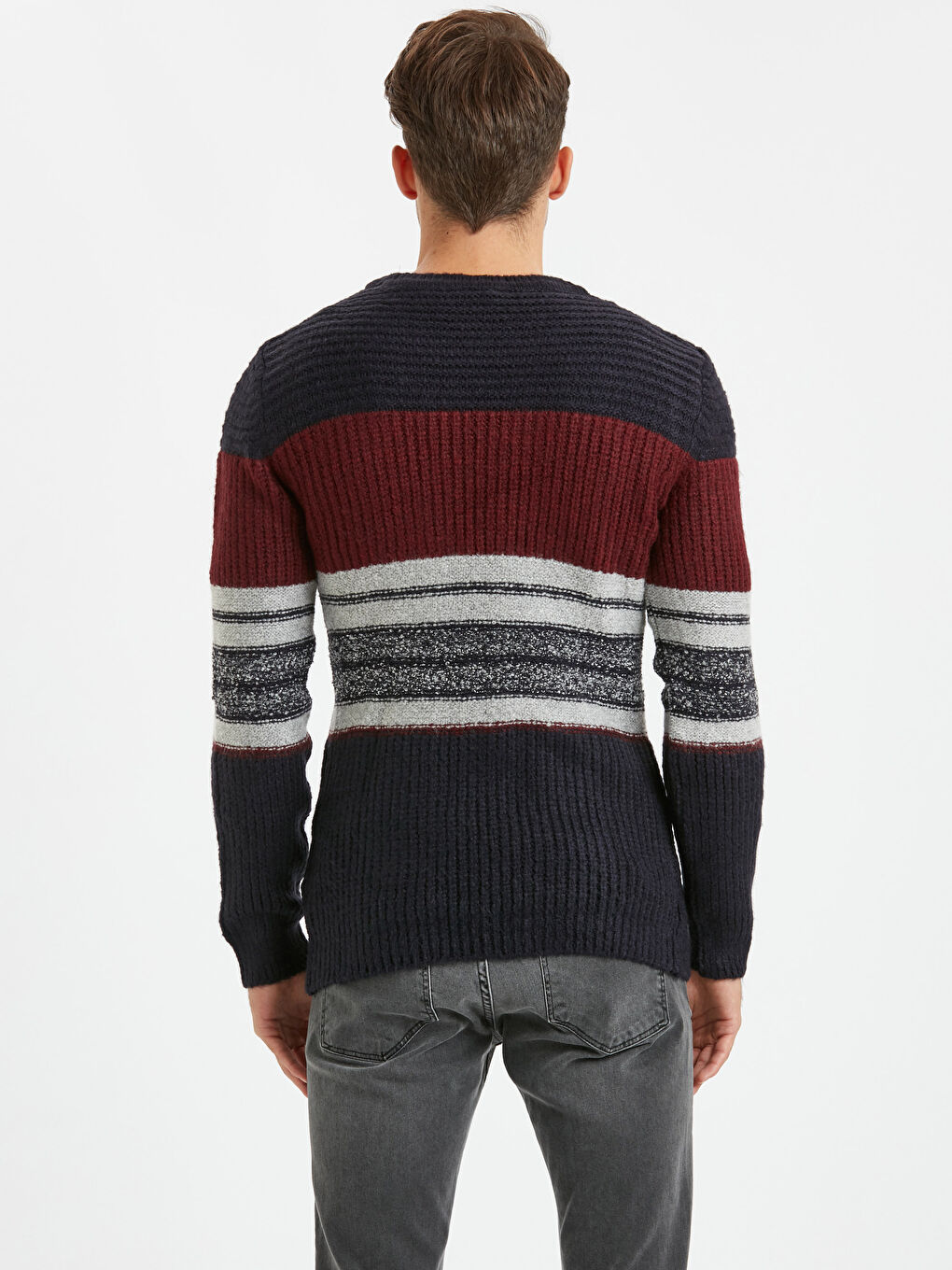 Man BORDEAUX Sweater-1