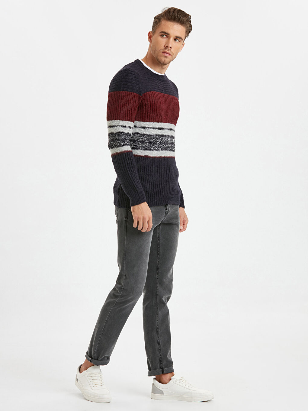 Man BORDEAUX Sweater-2