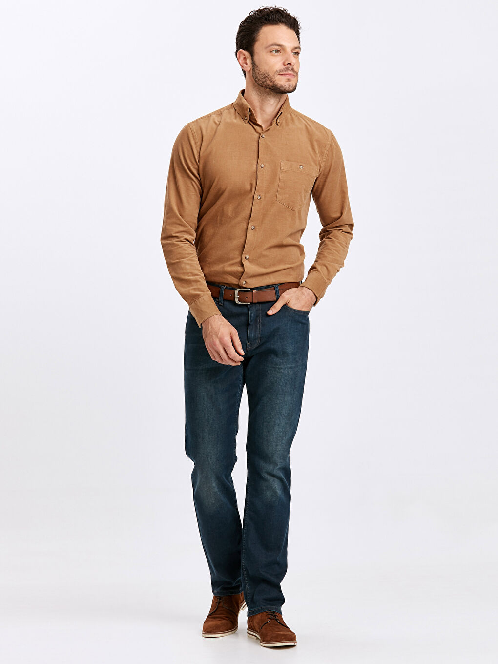 Chemise BEIGE Homme-2