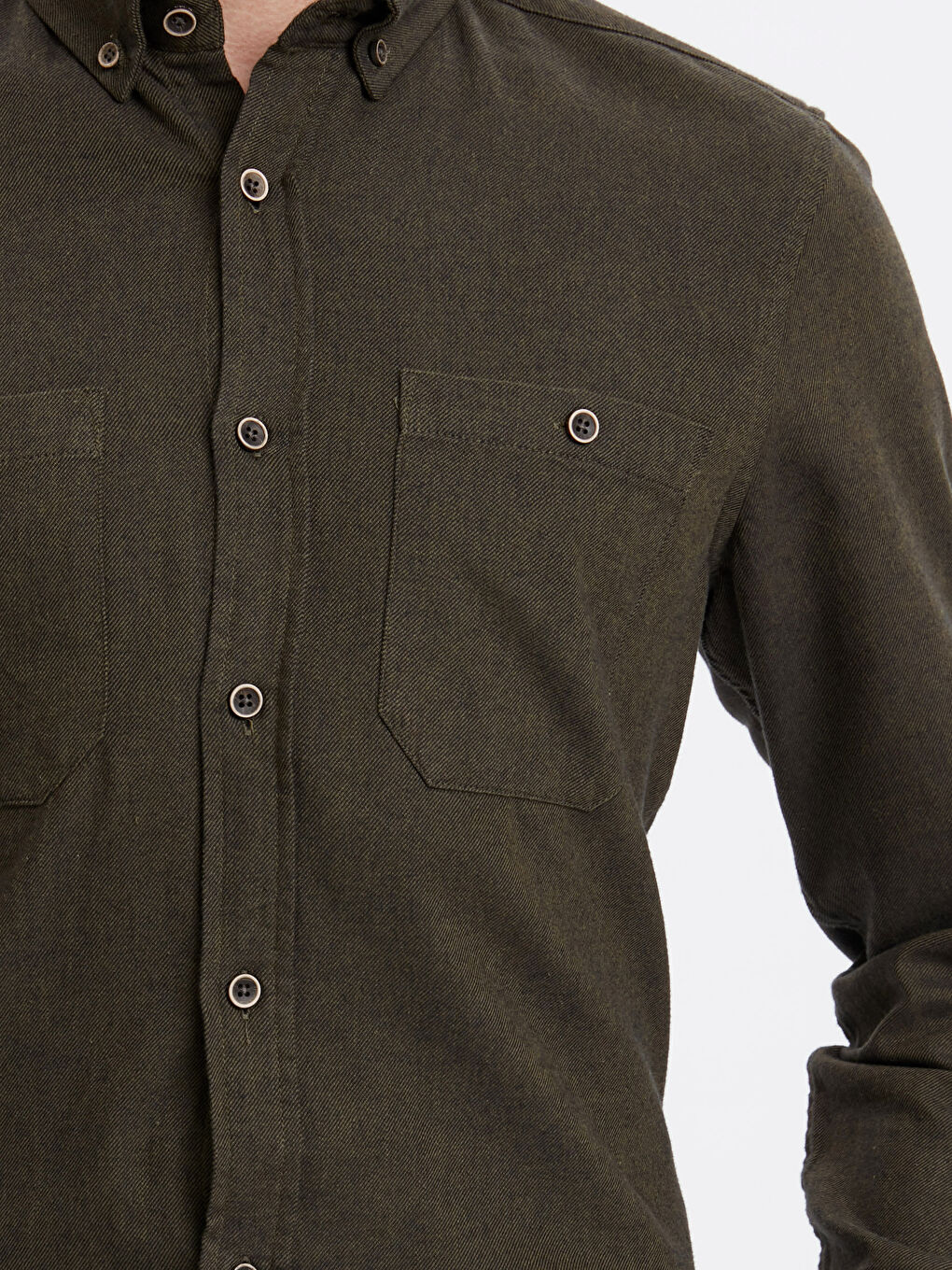 Chemise à Manches Longues Coupe Régulière pour Hommes-3