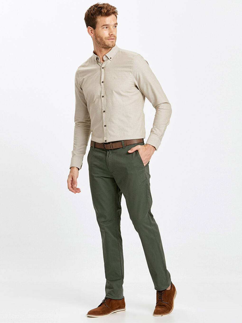 Chemise BEIGE Homme-2