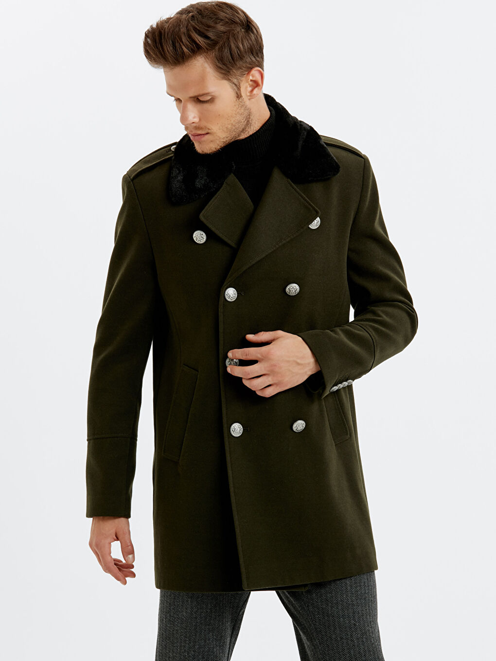 Haki Hakı Kaşe Kaban-1