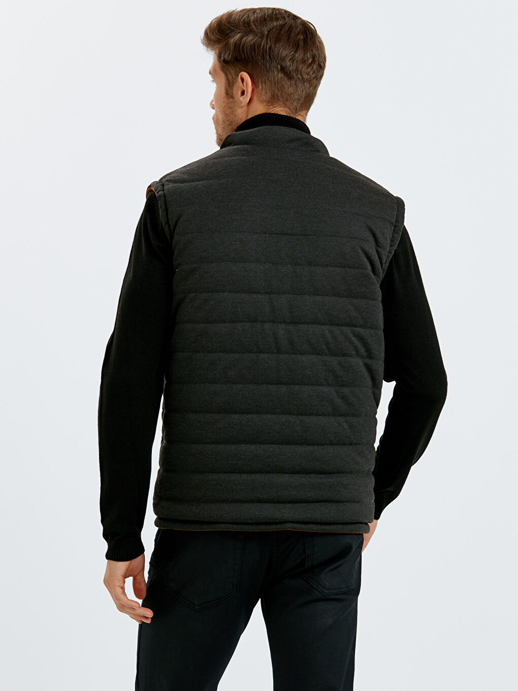 Bej Deve Tüyü Şişme Yelek-3