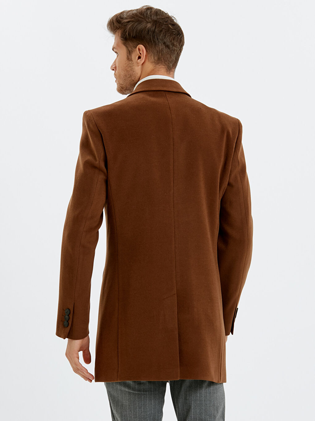 Man BROWN Overcoat-2