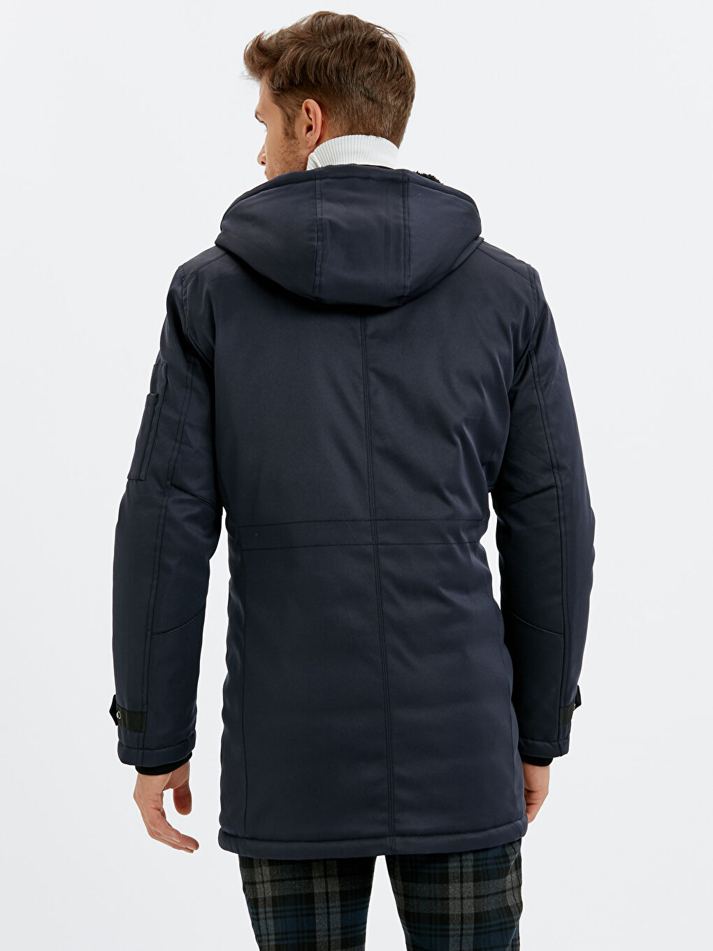 Man NAVY Parka Coat-2