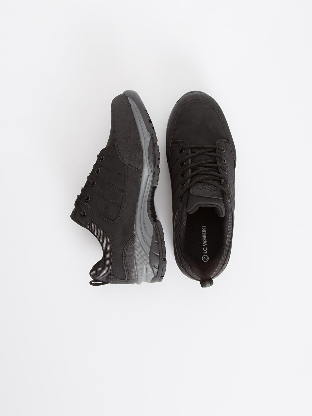 Siyah Erkek Bağcıklı Günlük Trekking Ayakkabı-1